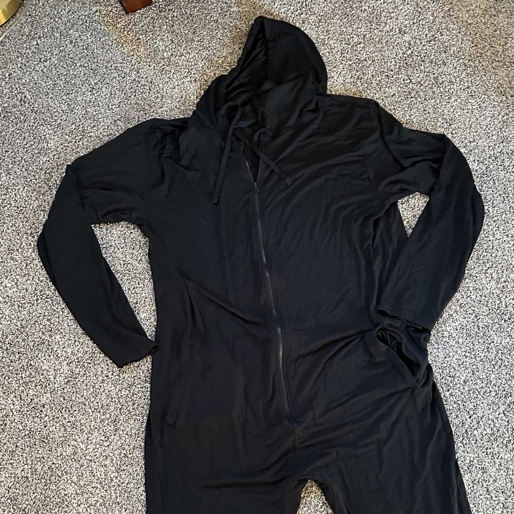 MeUndies Charcoal Hooded Jumpsuit